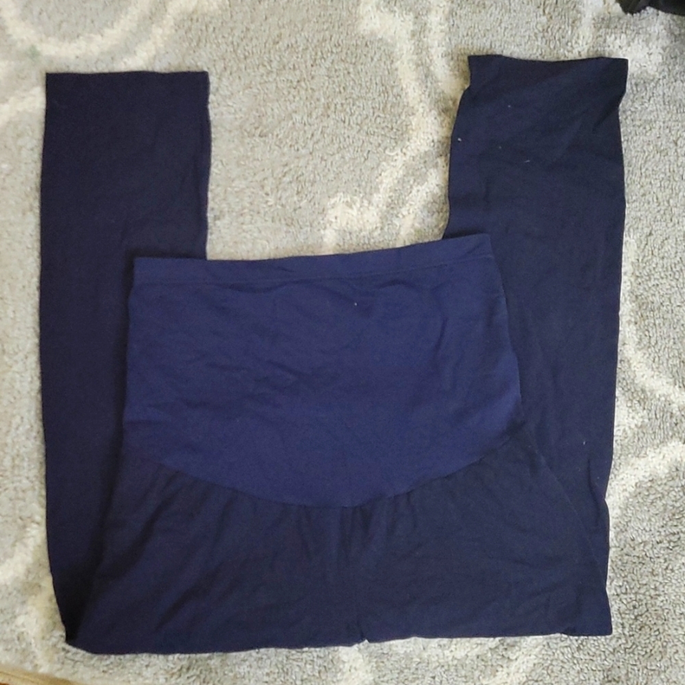 Dark Blue Maternity Leggings